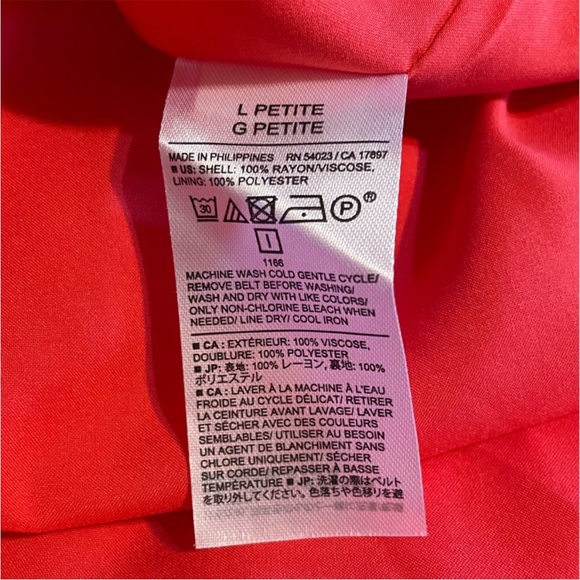 NWT Banana Republic Factory Red Halter Maxi Dress Size L Petite - Picture 4 of 4